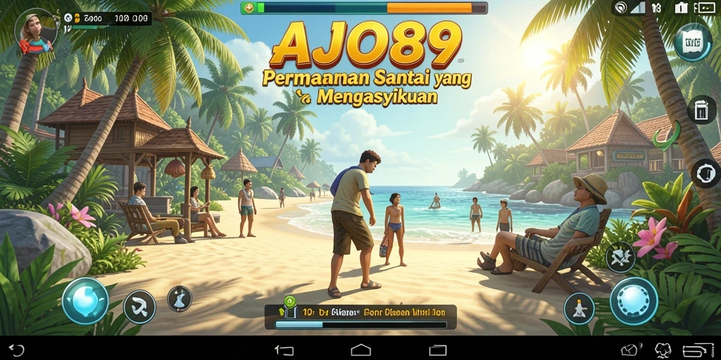 Tampilan gameplay AJO89 yang seru dan penuh warna.