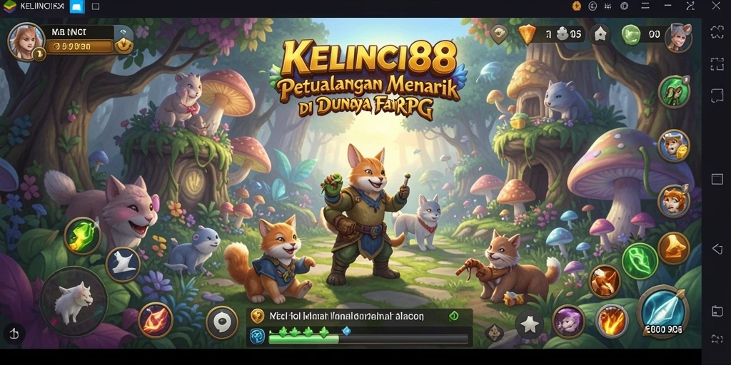 Tampilan screenshot KELINCI88 menampilkan aksi pertarungan RPG yang mendebarkan.