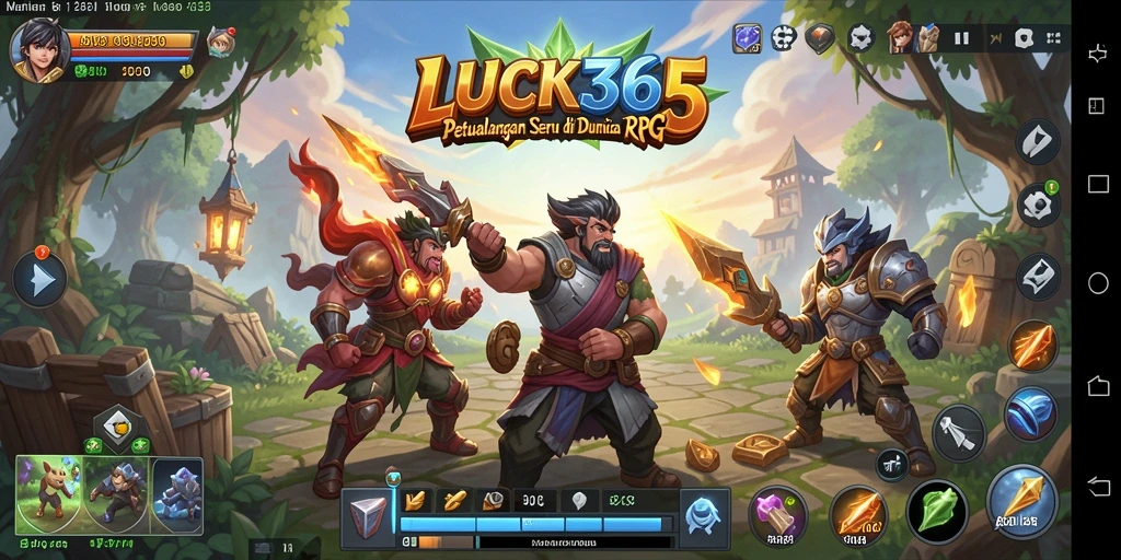 Tampilan gameplay LUCK365 yang menarik dan dinamis di dunia RPG.