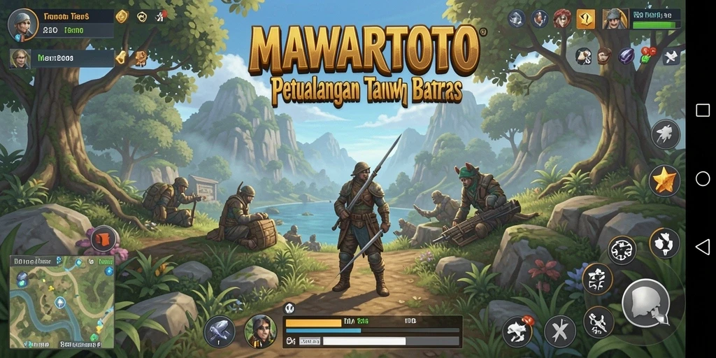 Tangkapan layar dari gameplay MAWARTOTO menampilkan dunia terbuka yang memukau.