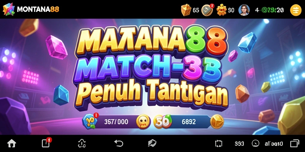 Tampilan gameplay MONTANA88 yang penuh warna dan menantang.