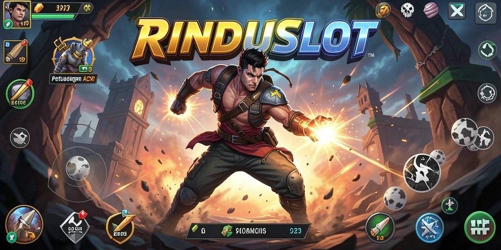 Gameplay RINDUSLOT yang penuh aksi dan mendebarkan.