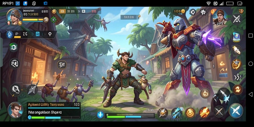 Screenshot gameplay RPVIP1 menampilkan antarmuka pengguna yang intuitif dan fitur optimasi.
